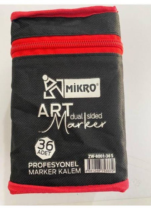 Mikro Art Dual Sided Marker 36'lı Set - Çift Taraflı Profesyonel Marker Kalemler Mikro Art Dual Sided Marker 36'lı Set - Çift Taraflı Profesyonel Marker Kalemler