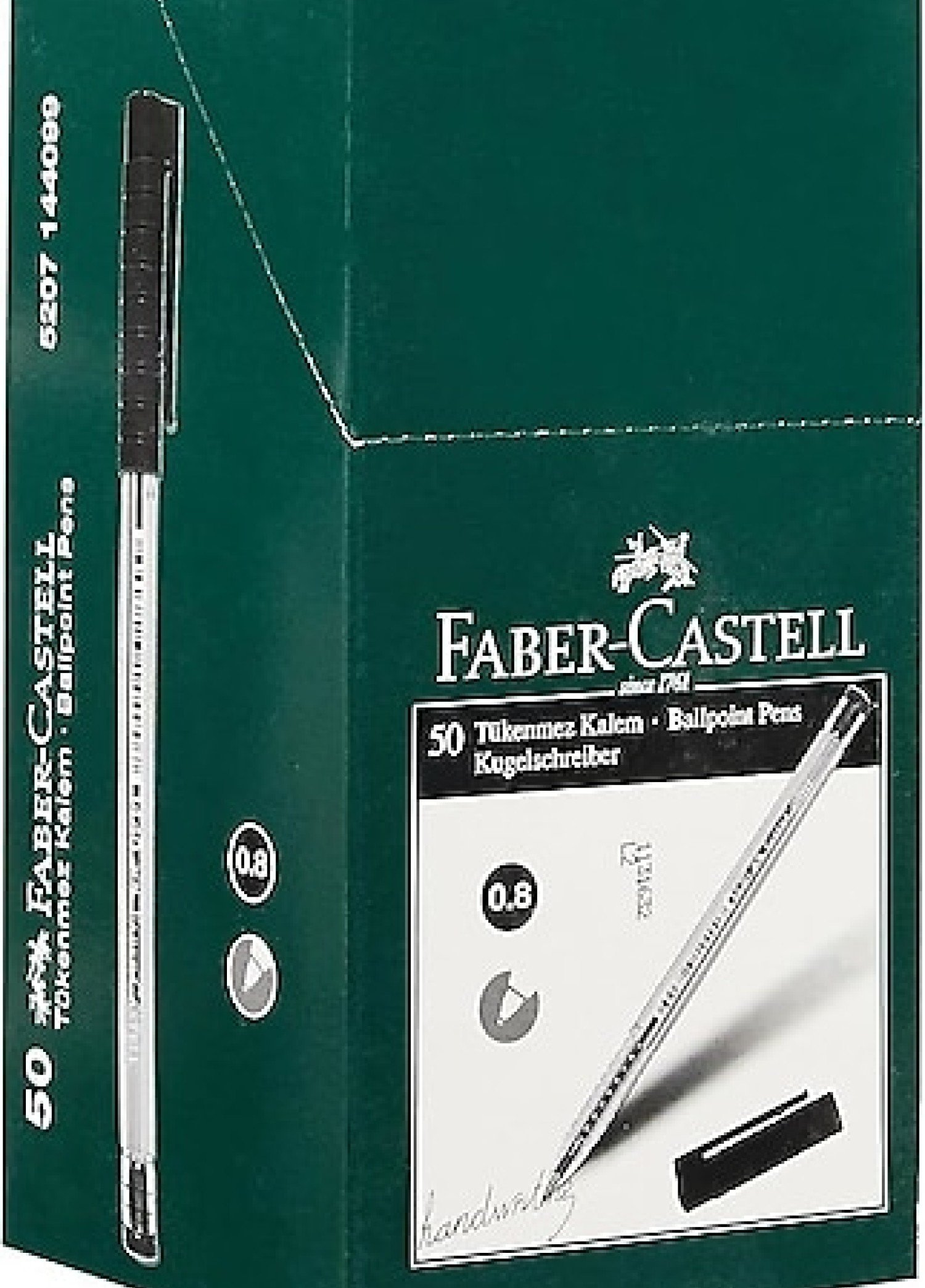 Faber-Castell 0.8 mm Siyah Tükenmez Kalem 50’li Kutu | Pürüzsüz Yazım & Dayanıklı Uç Faber-Castell 0.8 mm Siyah Tükenmez Kalem 50’li Kutu | Pürüzsüz Yazım & Dayanıklı Uç