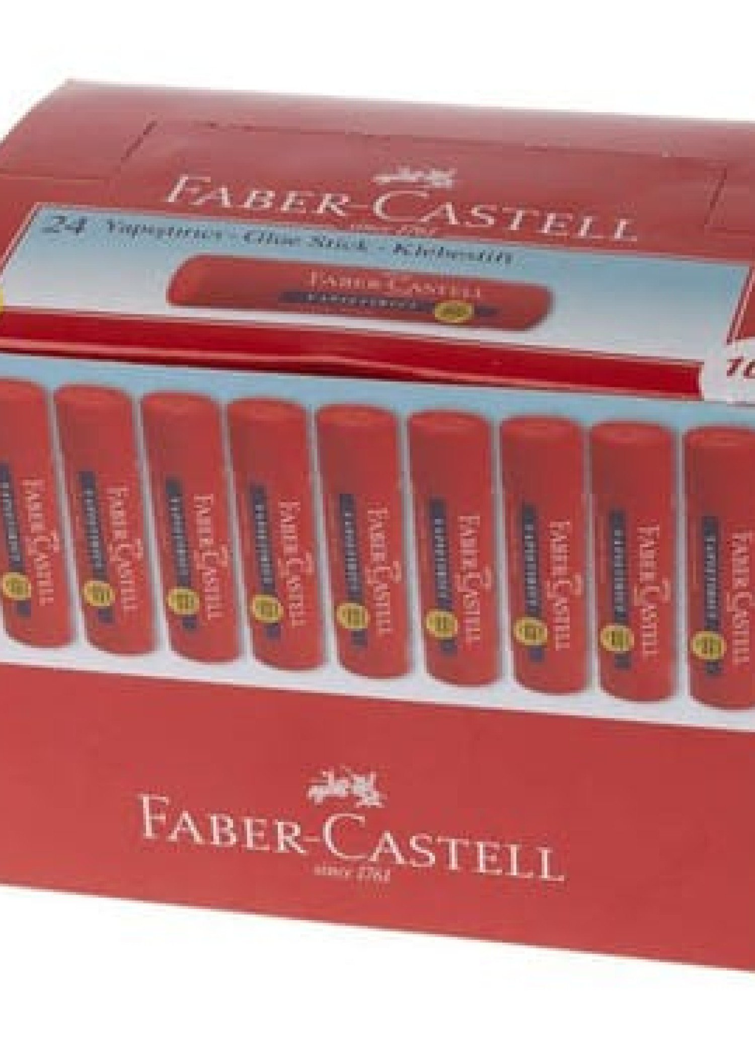 Faber-Castell Yapıştırıcı Stick 10 g (24’lü Kutu) | Güçlü ve Temiz Yapıştırıcı
