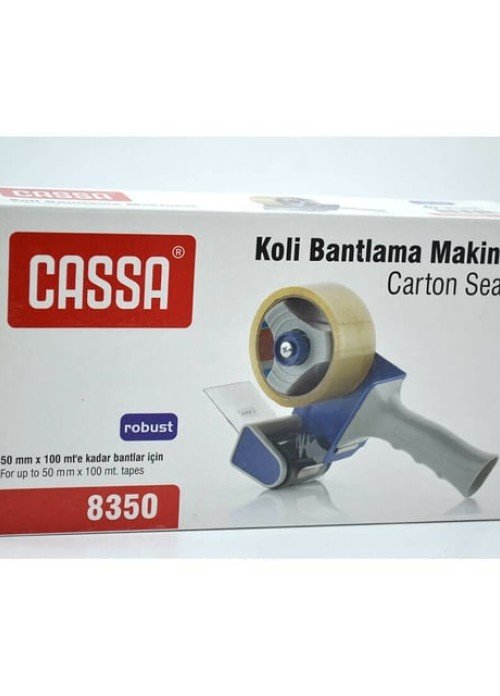 Cassa 8350 Koli Bantlama Makinesi | Dayanıklı Metal Gövde ve Ergonomik Tutma Sapı Cassa 8350 Koli Bantlama Makinesi | Dayanıklı Metal Gövde ve Ergonomik Tutma Sapı