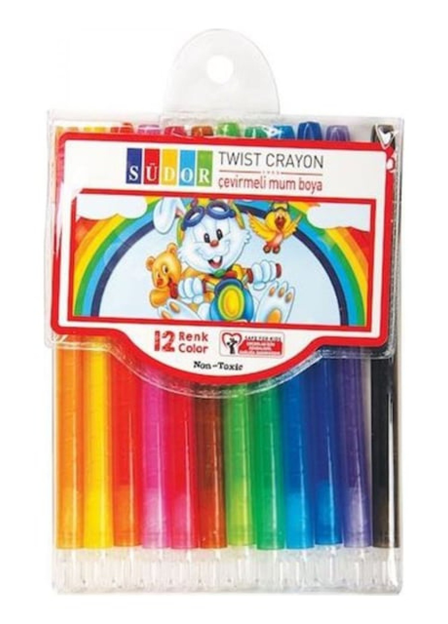12'li Südor Twist Mum Boya Takımı - Kirlenmeyen Pratik Kullanım