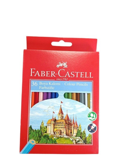 Fatih 36 Renk Kuru Boya Kalemi - Altıgen Gövde, Canlı Renkler Fatih 36 Renk Kuru Boya Kalemi - Altıgen Gövde, Canlı Renkler