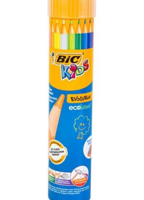BIC Kids Evolution Kuru Boya Kalemi - 12 Renk (Tüp Kutu) BIC Kids Evolution Kuru Boya Kalemi - 12 Renk (Tüp Kutu)