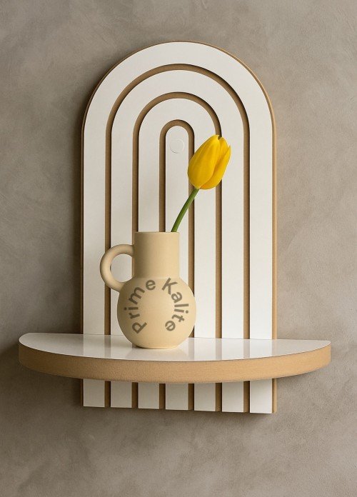 Prime Kalite Beyaz Duvar Rafı (35x20 cm)