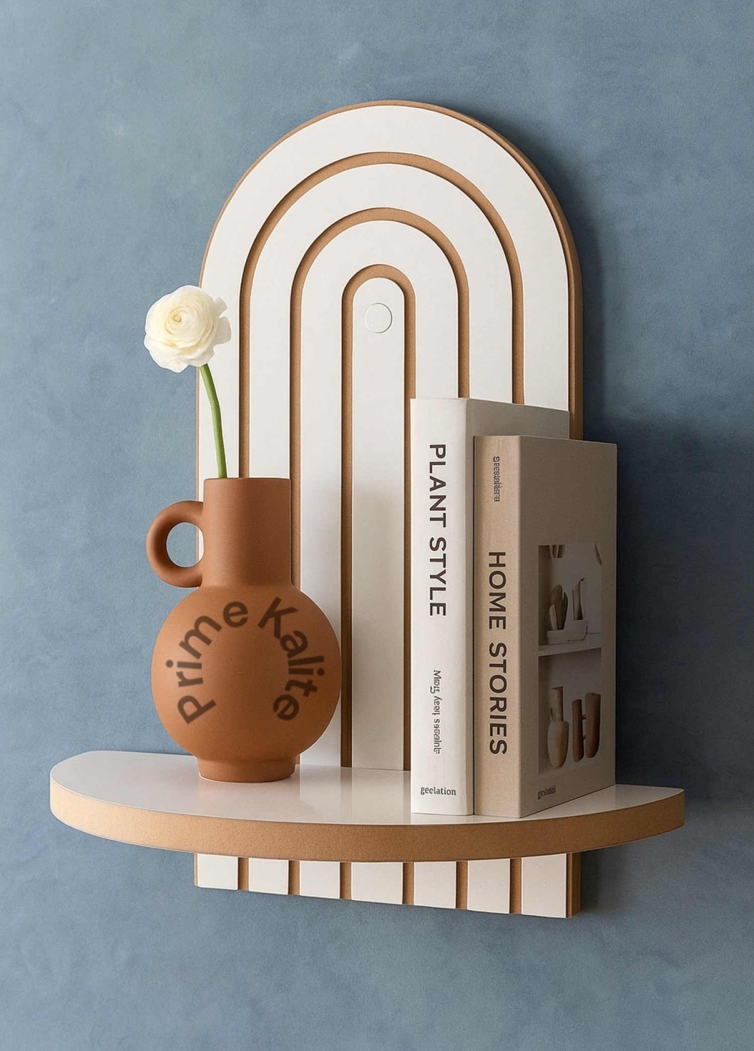 Prime Kalite Beyaz Duvar Rafı (35x20 cm) Prime Kalite Beyaz Duvar Rafı (35x20 cm)