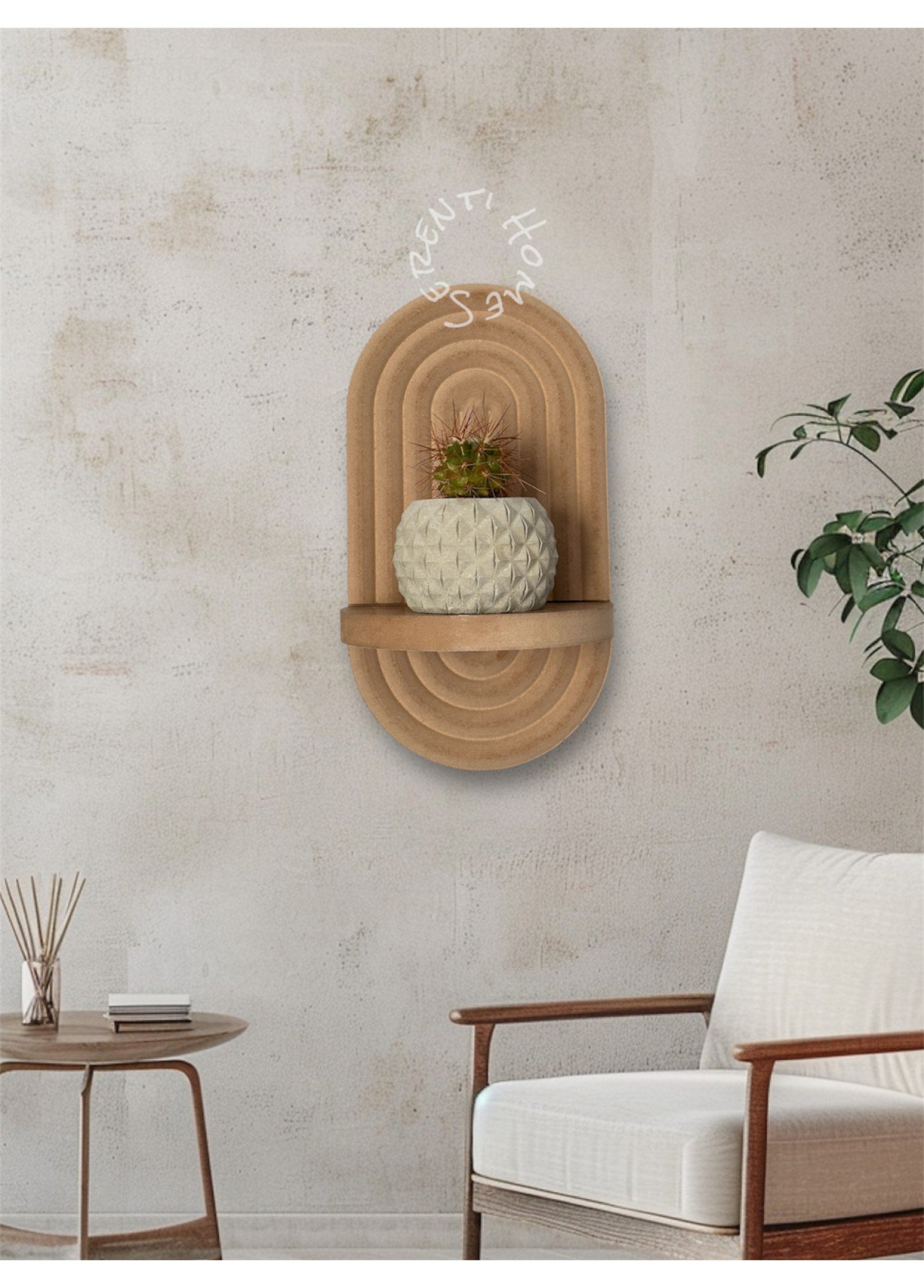 Dekoratif Duvar Rafı