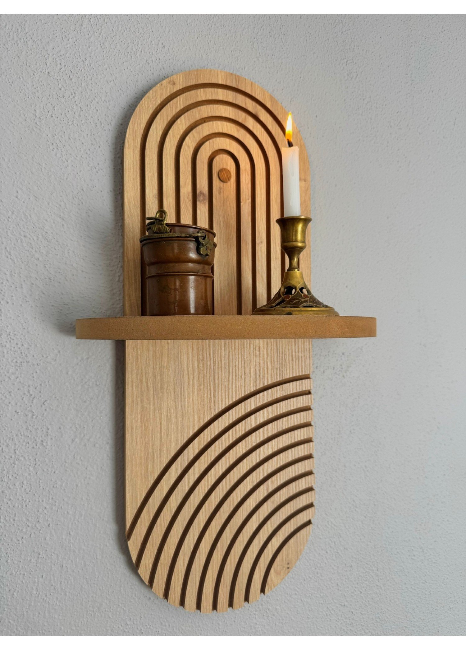 Dekoratif Duvar Rafı (42X20CM)