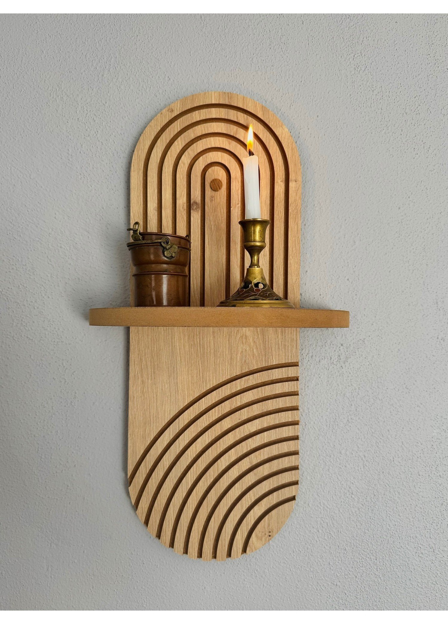 Dekoratif Duvar Rafı (42X20CM)