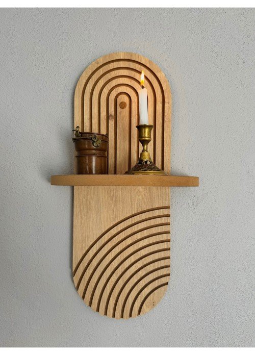 Dekoratif Duvar Rafı (42X20CM)