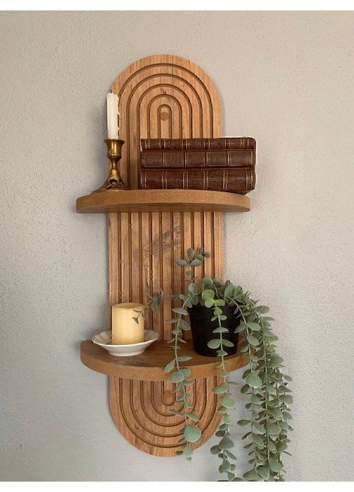 Dekoratif Duvar Rafı Büyük Boy (70X20 CM) Dekoratif Duvar Rafı Büyük Boy (70X20 CM)