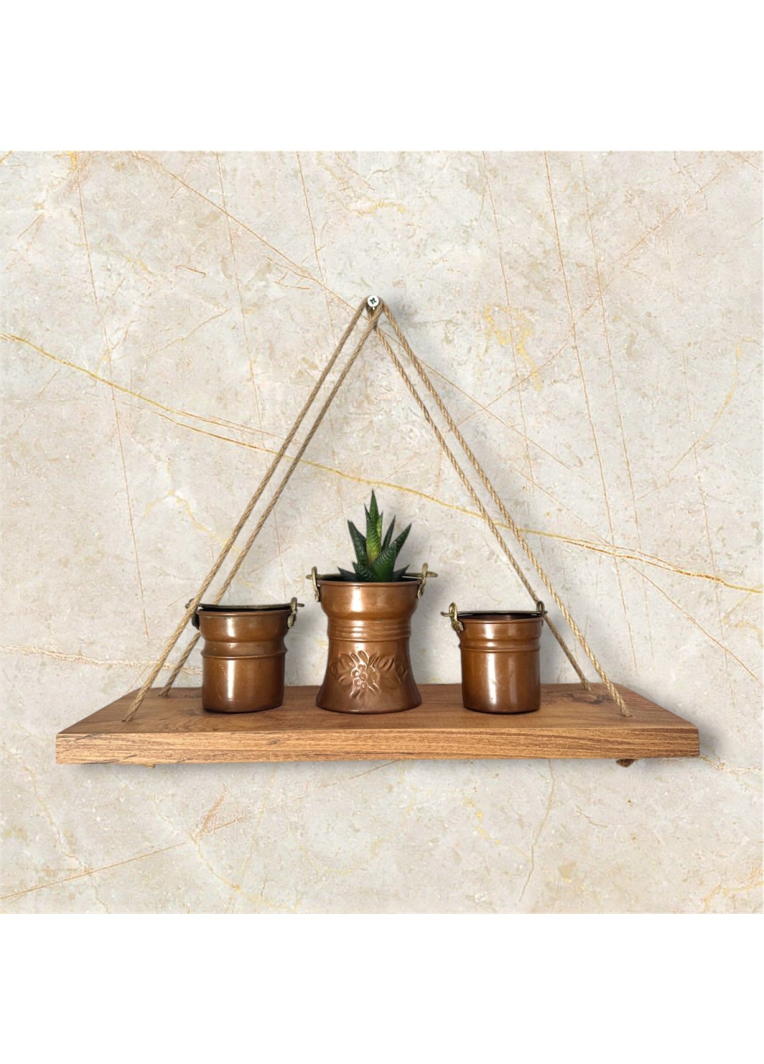 Halatlı Duvar Rafı(40x15)