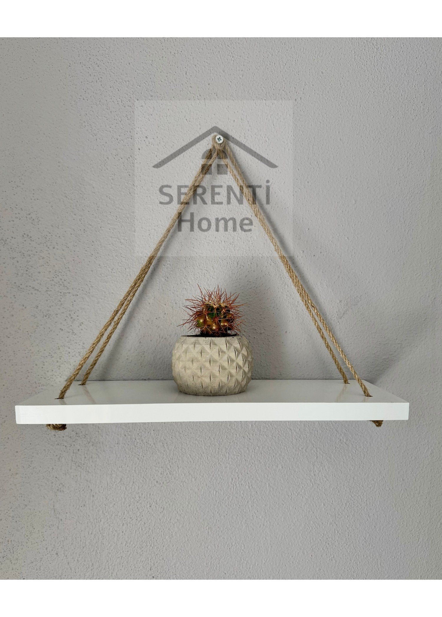 Halatlı Duvar Rafı(40x15)