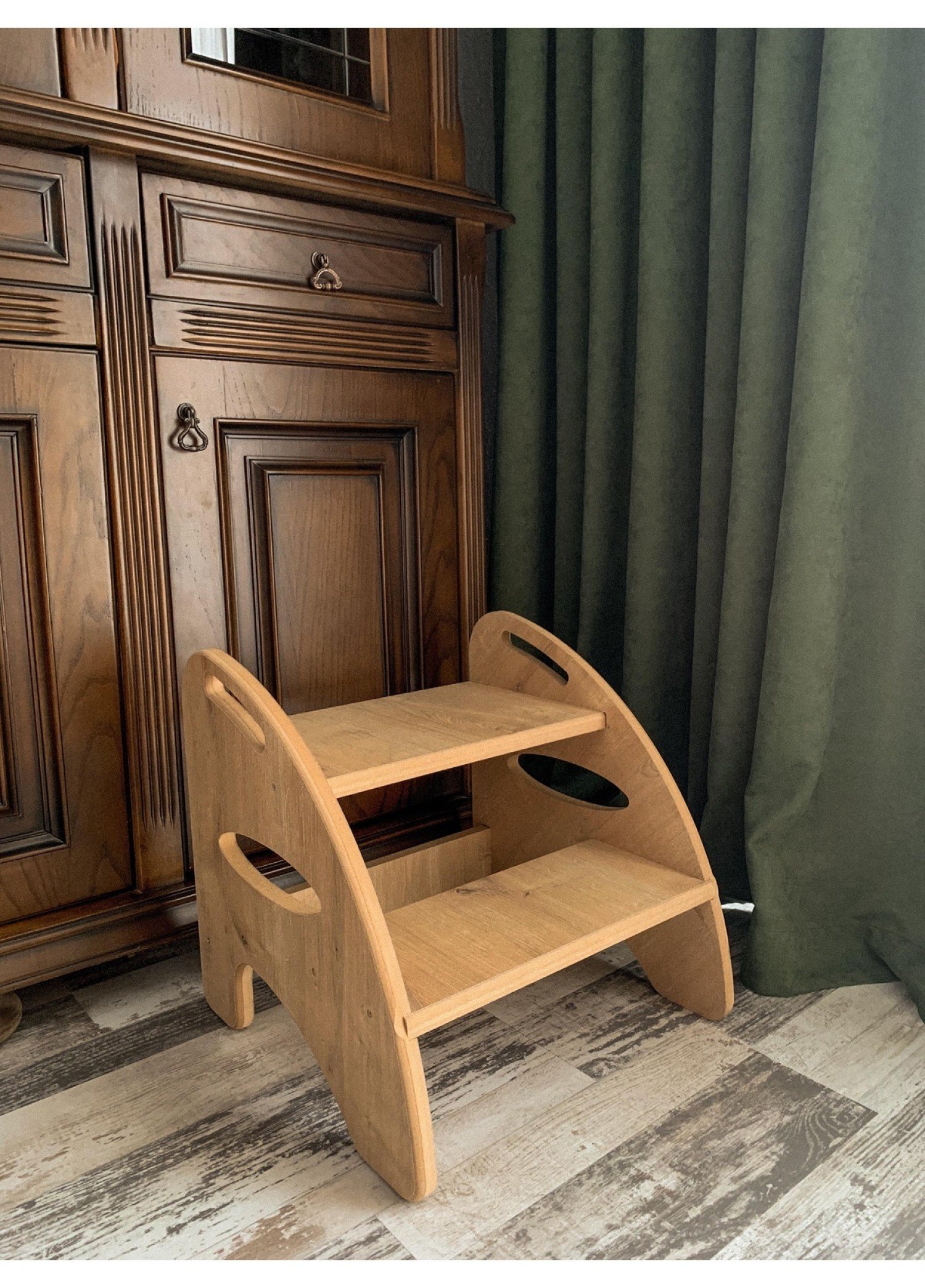 Montessori Çocuk ve Yetişkin Basamak/Tabure/Yükseltici