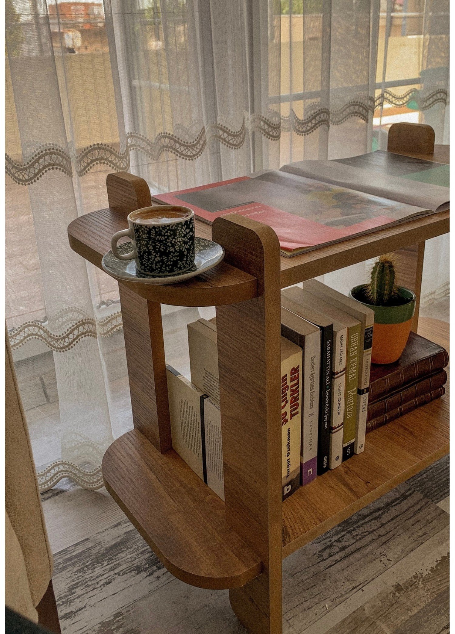 Çok Amaçlı Kitaplık Sehpa Raf